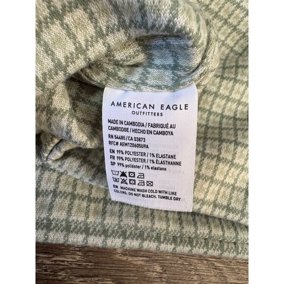 NWOT AMERICAN EAGLE PLAID FLANNEL TANK CROP TOP WOMENS PLUS SIZE XXL - Picture 5 of 5
